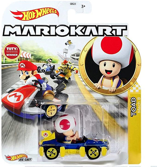 Hot Wheels - Die-cast Toad Standard Mario Kart