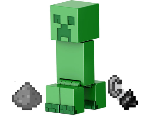 Minecraft Action Figures & Accessories Collection, 3.25-in Scale with Pixelated Design (Characters May Vary), HTL80