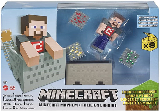 Minecraft - 3.25" Minecart Mayhem playset