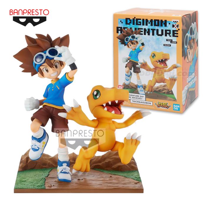 Banpresto: Digimon Adventure – Adventure Archives DXF Figurine (Taichi & Agumon)