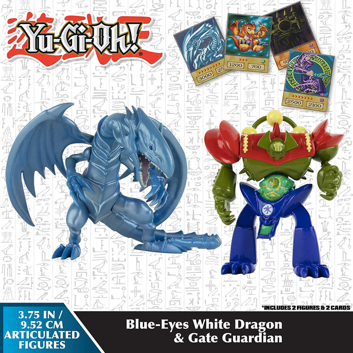 Yu-Gi-Oh - 3.75 In 2-Figures (Blue-Eyes White Dragon & Gate Guardian) set