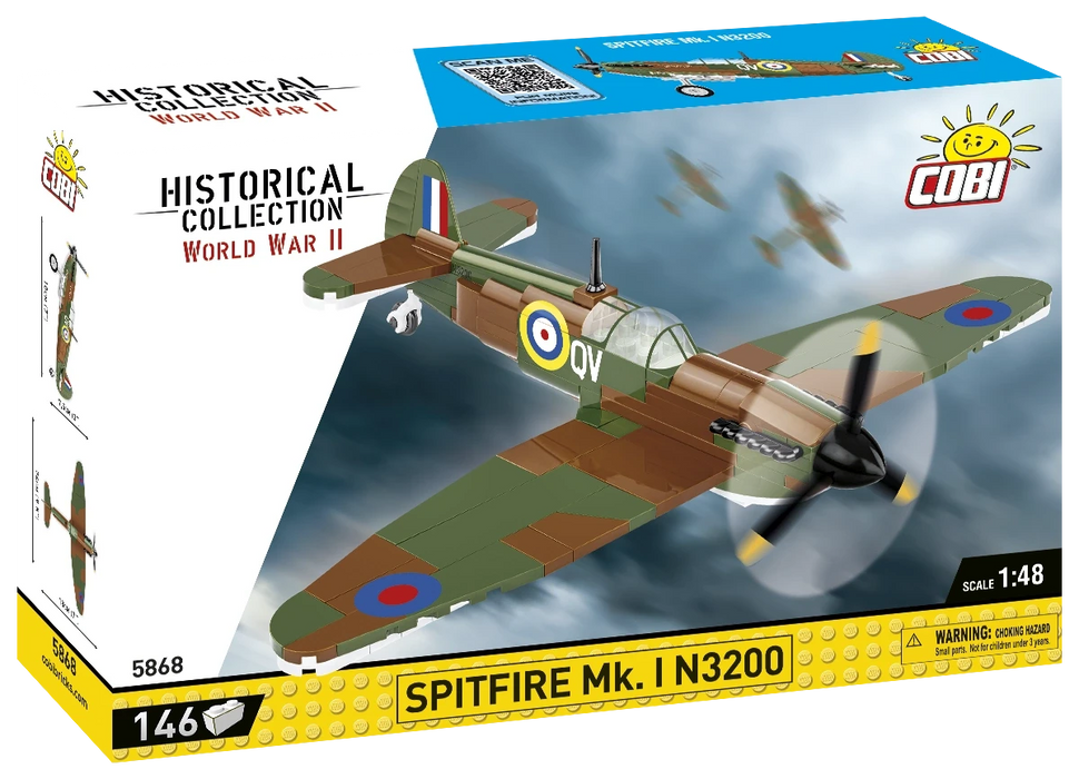 Cobi 5868 - World War II - Spitfire MK.I N3200 146 pcs