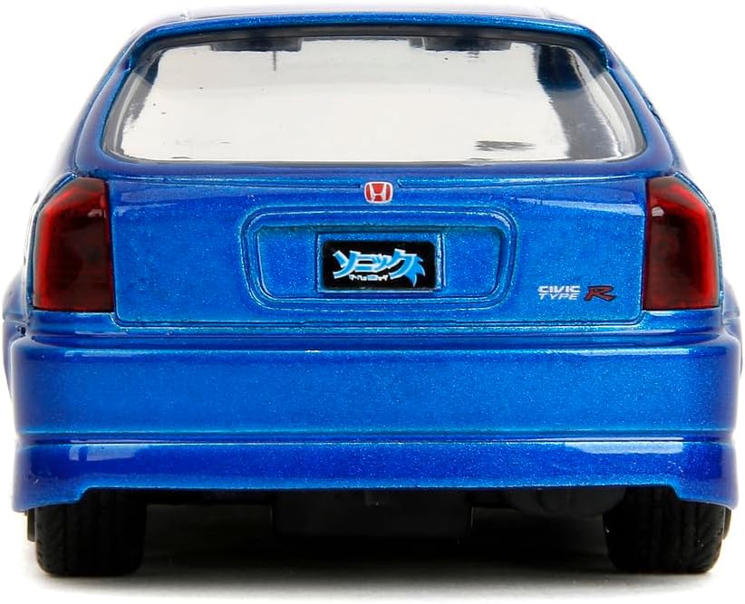 Jada - Sonic 1997 Honda Civic Type-R Die-Cast 1:32 Collectible Car