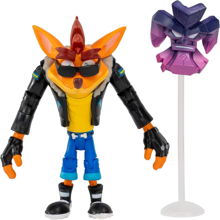 Crash Bandicoot - Biker Crash With Akano Mask & Stand Figure