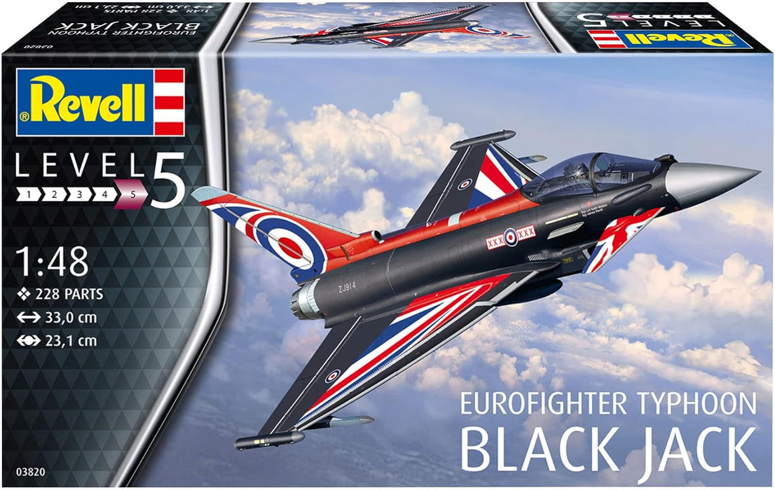 REVELL 03820 - Eurofighter Typhoon Black Jack 1:48 Scale Model Plane