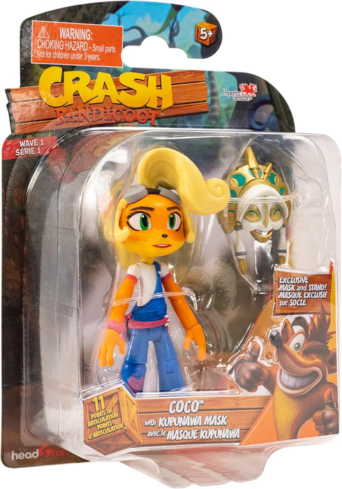 Crash Bandicoot - Coco With Kapunawa Mask & Stand Figure