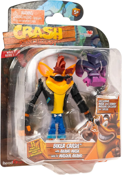 Crash Bandicoot - Biker Crash With Akano Mask & Stand Figure