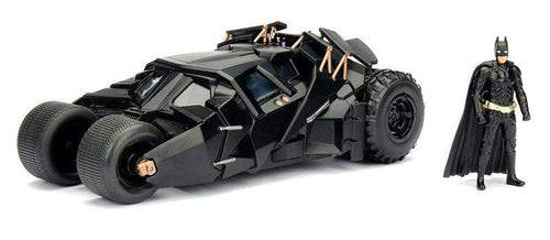 Batman - Die Cast 1:24 Figurine (The Dark Knight - Batmobile & Batman)