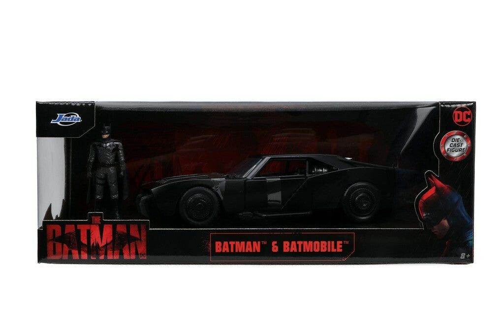 Batman - Die Cast 1:24 Figurine (The Batman - Batmobile & Batman)