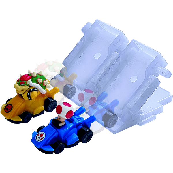 Mario Kart Racing Deluxe Expansion Pack Figure Set Bowser Toad REACTIVE Figures