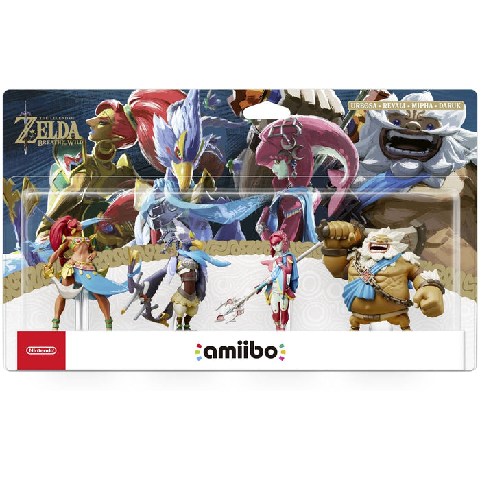 Nintendo Amiibo Character 4 Pack - Urbosa, Revali, Mipha & Daruk (Breath Of The Wild Collection)