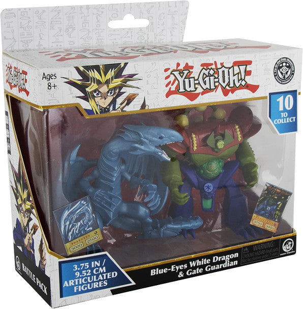 Yu-Gi-Oh - 3.75 In 2-Figures (Blue-Eyes White Dragon & Gate Guardian) set