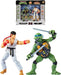 Teenage Mutant Ninja Turtles vs Street Fighter - Leonardo & Ryu Figure Set