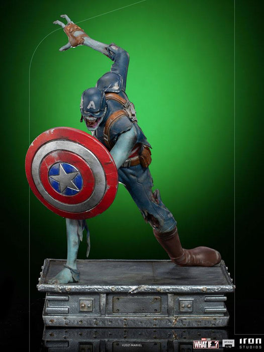 IronStudios - Marvel What If ... : 1:10 Art Scale Statue (Zombie Captain America)