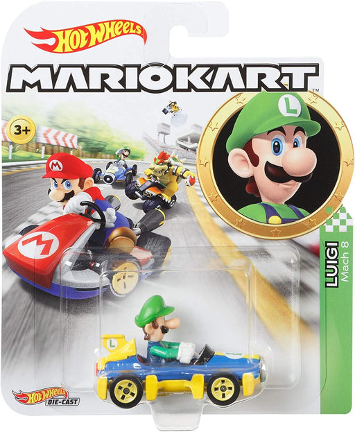 Hot Wheels Mario Kart - Luigi Toy Car