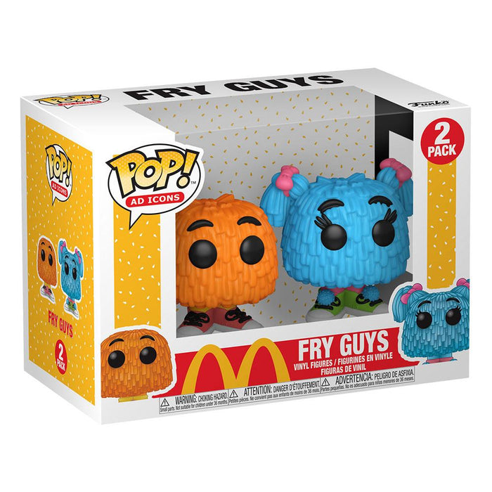 Funko - Ad Icons (2PK): McDonalds (Fry Guys - Orange & Blue)