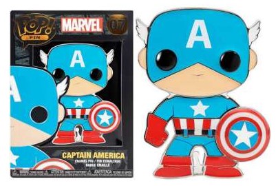 Funko - POP! Pin: Marvel (Captain America)