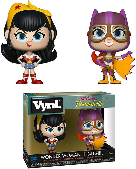 Funko - Vynl: DC Bombshells - Wonder Woman & Batgirl (2 Pack)