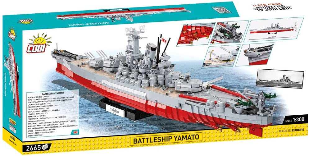 Cobi - World War II Warships - YAMATO 2551 Pcs