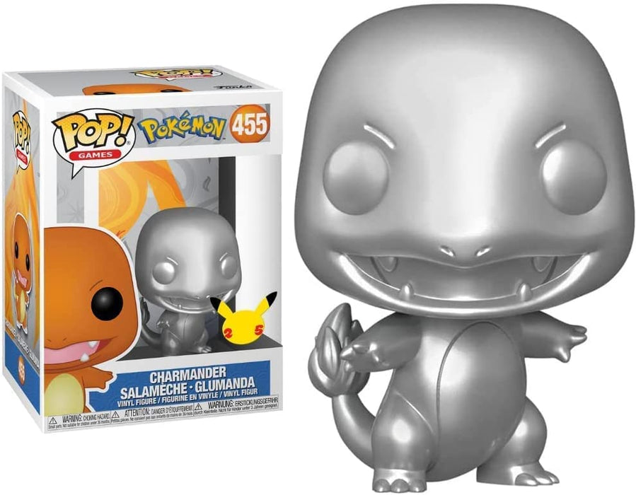 Funko - Games: Pokemon 25th Anniversary (Metalic Charmander)